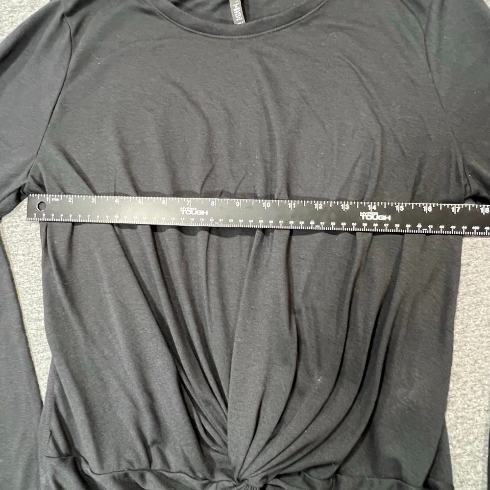 CALVIN Klein Performance Black Knot Long Sleeve Crew Neck Workout Shirt | Sz XL - Picture 9 of 11